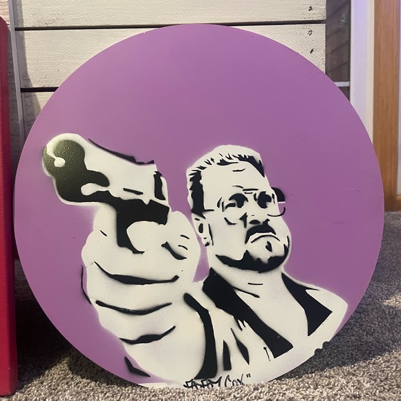 My painting of John Goodman as an Walter Sobchak in The Big Lebowski movie - Picture 2 of 6